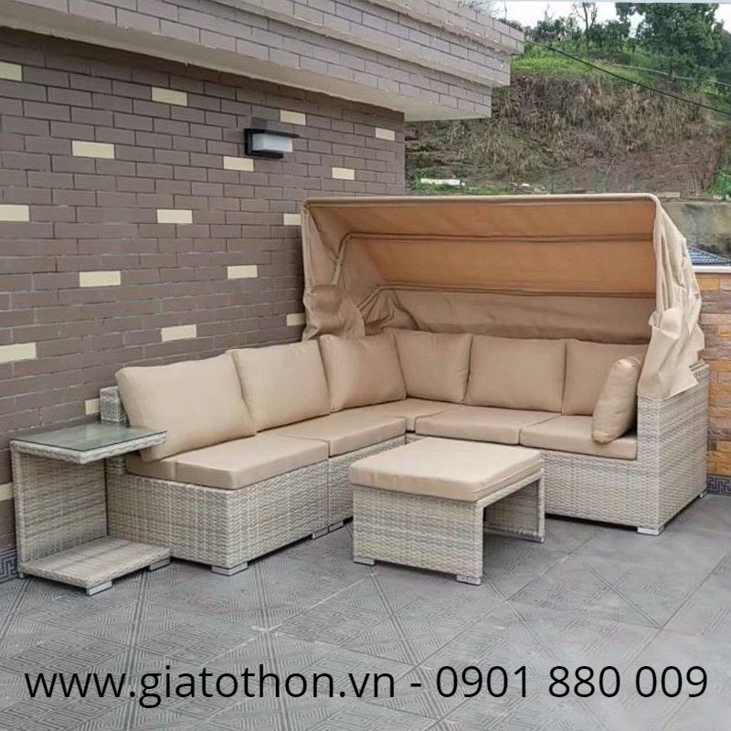 bàn ghế nhựa mây giá rẻ